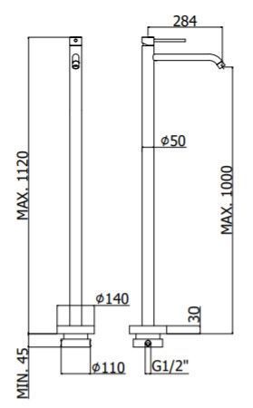 Смеситель для умывальника Paffoni LIGHT LIG031CR