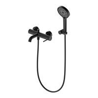 Смеситель для ванны с душем WONZON & WOGHAND, Черный матовый (WW-88639017-MB)