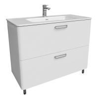 Тумба с раковиной Iddis Brick белая, 100 см BRI10WFi95K