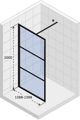 Душевая перегородка Riho Grid GB400 140 GB4140000