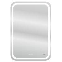 Зеркало Cersanit LED 050 design pro 55x80 с подсветкой хол. тепл. cвет часы с антизапотеванием прямоугольное, KN-LU-LED050*55-p-Os