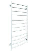 Полотенцесушитель водяной Fincopper FC 1170х500 белый RAL 9016, 12 перекладин, нижнее подключение гайка/штуцер 1/2'х3/4' с чашками и эксентриками