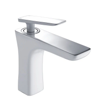 Смеситель для раковины Rose R16F R1601F, белый/хром