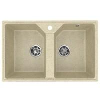 Кухонная мойка Practik PR-M-770-002 (без сифона), слоновая кость