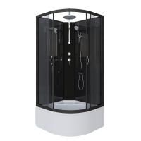 Душевая кабина Niagara Classic NG-6508-14BKT 90х90х210-240, высокий поддон 40 см, стекло тонированное, алюм черный