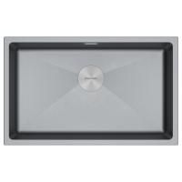 Мойка LUMI 74UNI, IT-GRANIT, LU74-GRM, серый металлик, 740х460, Paulmark