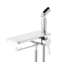 773500001 Jupiter Смеситель Damixa монтируемый в стену с гигиеническим душем и полкой, хром
