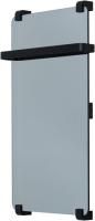 Полотенцесушитель электрический Allen Brau Infinity 80x44 с рейлингом и креплением, черный браш