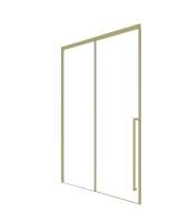 Timo Душевая дверь TDSS-130/17C-8R, раздвиж 1300*2000, проф мат золото, стекло проз 8 мм