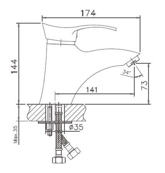 Смеситель для раковины Haiba HB1001