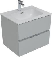 Тумба под раковину Aquanet Алвита New 60 2 ящика, серый