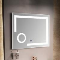 Зеркало с LED-подсветкой MELANA-8060 подогрев / часы / космет.зеркало (MLN-LED090)