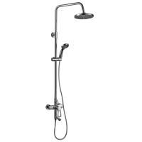 Душевая система Rossinka T40-46 для ванны и душа с регулируемой высотой штанги и лейкой "Тропический дождь"