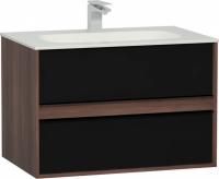 Тумба с раковиной VitrA Metropole 80 58181 сливовое дерево/черный