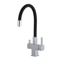 Смеситель для кухни с гибким изливом и подключением фильтра GAPPO G4395-30, хром
