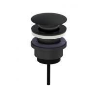 Донный клапан для раковины WONZON & WOGHAND, Черный матовый (WW-88SS07-MB)