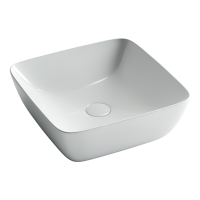Умывальник Ceramicanova чаша FORM накладная квадратная 420x420x145мм