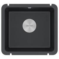 Мойка UNTER 50, IT-GRANIT, PM204543-BL, черный гранит, 455х435, подст. мон. Paulmark