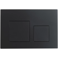 Кнопка смыва Veconi FLUSH V4, FLV4-B, 240х162х10, пластик, черный матовый