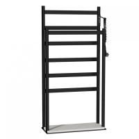 Полотенцесушитель электрический напольный WONZON & WOGHAND, Черный матовый (WW-A407-MB)