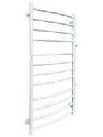 Полотенцесушитель водяной Fincopper FCB 1170х500 белый RAL 9016, 12 перекладин, боковое подключение гайка/штуцер 1/2'х3/4' с чашками и эксентриками