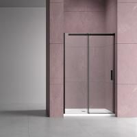 Душевая дверь Vincea Dice VDS-4D160CLB, 1600, черный, стекло прозрачное