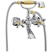 Смеситель для ванны Webert Armony AM720201017(153), хром-золото