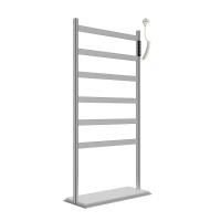 Полотенцесушитель электрический напольный WONZON & WOGHAND, Брашированный никель (WW-A406-BR)