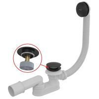 Сифон для ванны Alcaplast CLICK/CLACK, черный-мат, A507BLACK-100