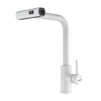 Смеситель для кухни с мультифункциональным изливом Shevanik S263C, белый
