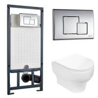 Унитаз с инсталляцией WeltWasser MARBERG 507 + ERLENBACH 004 GL-WT + MAR 507 SE