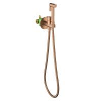 Смеситель встроенный с гигиеническим душем Timo Saona 2337/19SM розовое золото
