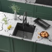 Кухонная мойка Roxen Snake 50 PVD графит (текстурное покрытие)