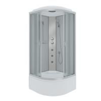 Душевая кабина Niagara Classic NG-2307-14G 80х80х215, высокий поддон 40 см, стекло матовое Душевая кабина Niagara Classic NG-2307-14G 80х80х215, высокий поддон 40 см, стекло матовое