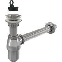Сифон для умывальника Alcaplast Ø32, цельнометаллический, с водосливом 5/4", A437