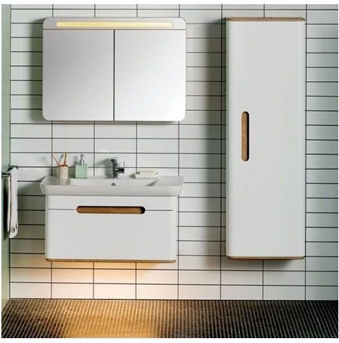 Зеркало-шкаф VitrA Sento 80 60896 белый/дерево