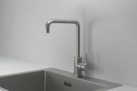 Смеситель для кухни Granula Kitchen Space 7110 сталь матовая