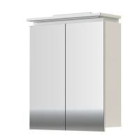 Orange TOPLINE-Monaco ZSMO60W, Зеркальный шкаф с подсветкой, белый.
Фасад: зеркальный 16 мм, корпус ЛДСП 16 мм. Две дверцы с механизмом плавного доведения. Розетка выключатель со встроенным светильником LED (20W), две стеклянные полочки. Навесы усиленные 