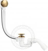 Сифон для ванны полуавтоматический FILARETE FL80 (золотой брашированный)