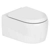 Duravit Qatego Унитаз подвесной 37х57см., с креплением Durafix, с установленными петлями из нерж. стали, цвет: белый 2556090000