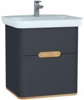 Тумба с раковиной VitrA Sento 63 60834 антрацит матовый