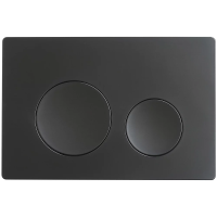 Кнопка смыва Veconi FLUSH V2, FLV2-B, 240х162х10, пластик, черный матовый