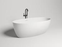 Ванна отдельностоящая Salini ALDA 178x92 покраска по RAL полностью, S-Stone, матовый 101911SMF