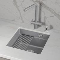 Мойка для кухни Granula Kitchen Space 4501iU алюминиум, 45х45 см, квадратная
