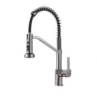 Смеситель для кухни с гибким изливом Shevanik S963L, сатин