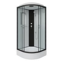 Душевая кабина Niagara Classic NG-6701-14 90х90х215, низкий поддон 26 см, стекло прозрачное, черные профиля