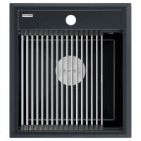 Мойка STEPIA 45, IT-GRANIT, PM114651-BLM, черный, 460х510, Paulmark