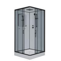 Душевая кабина Niagara Premium NG-6901-01Q BLACK 90х90х210, низкий поддон 16 см, стекло тонированное