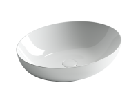 Умывальник Ceramicanova чаша накладная овальная Element 520x395x130мм