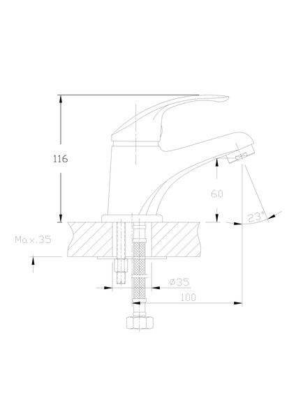 Смеситель для раковины Haiba HB1036